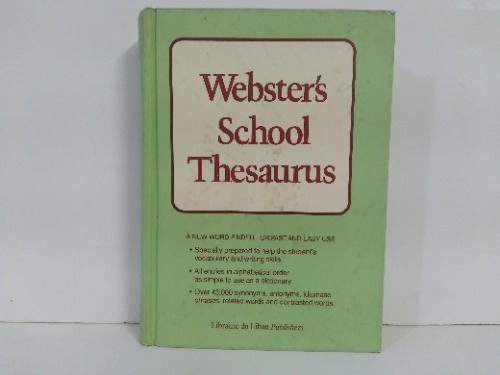 Websters School Thesaurus