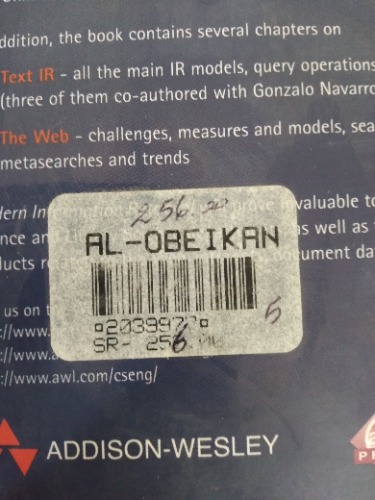 Modern Information Retrieval