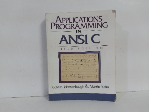 APPLICATIONS PROGRAMMING IN ANSI C