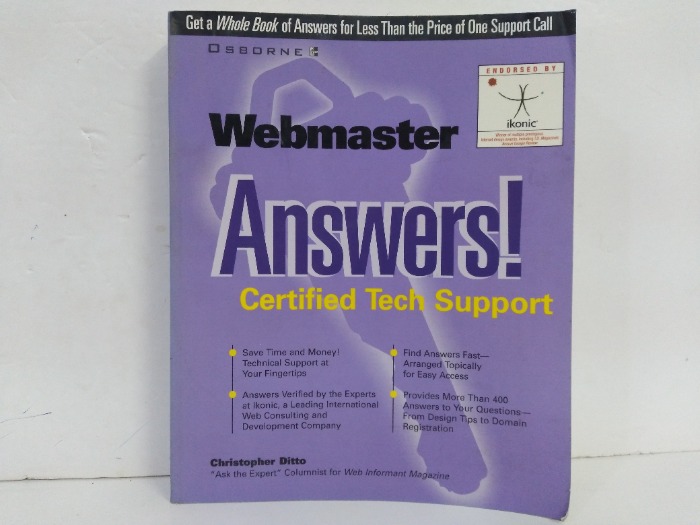 Webmaster Answers certified Tech Support