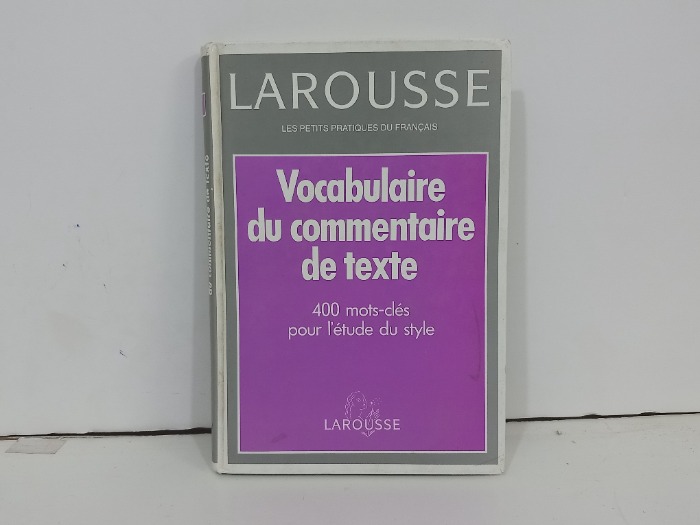 Vocabularie do commentaries de texte