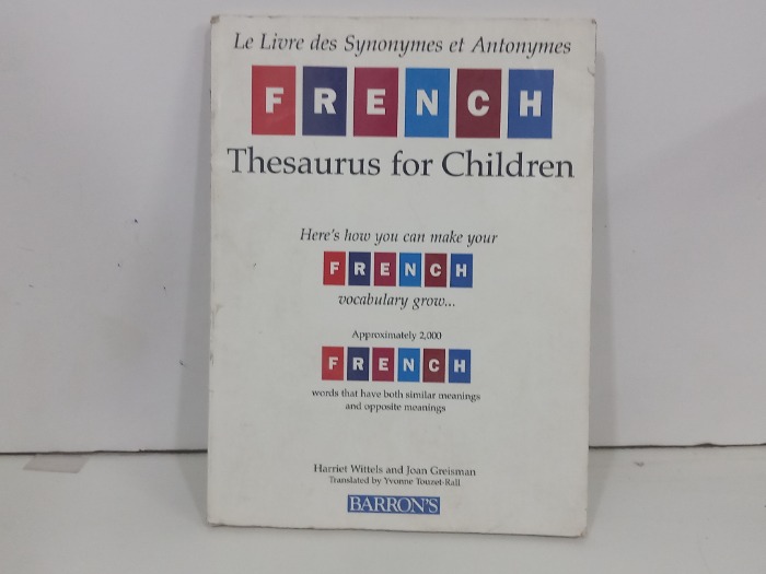 FRENCH Thesaurus for chil dren