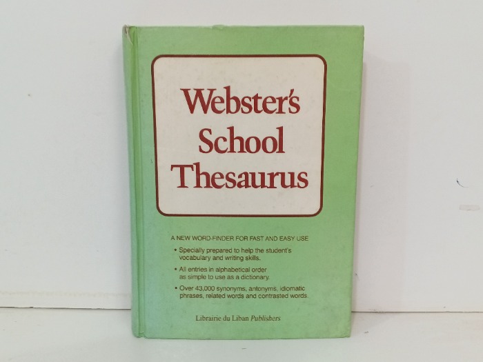 Webster s School Thesaurus