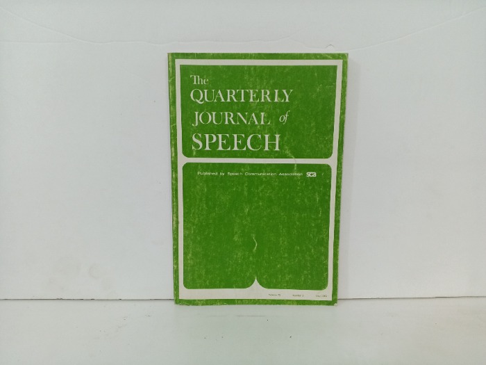 The Quarterly Journal of SPEECH