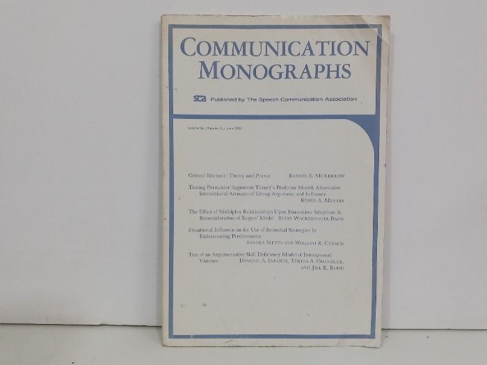 COMMUNICATION MONOGRAPHS