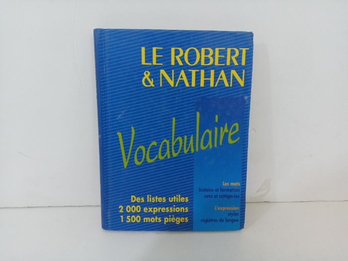 LE ROBERT and NATHAN  Vocabulary