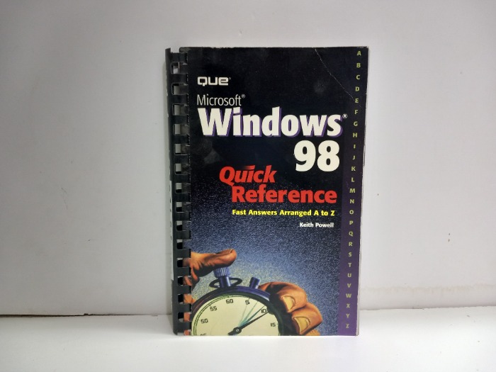 Windows 98 Quick Reference