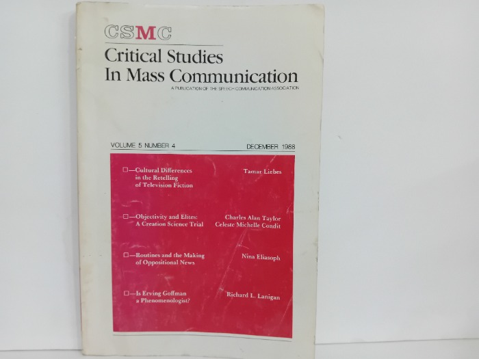 Critical Studies In Mass Communication