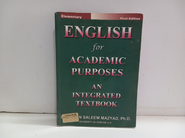 ENGLISH for ACADEMIC PURPOSES