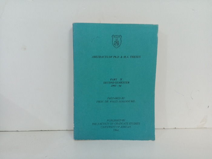 ABSTRACTS OF Ph D  and M A THESES