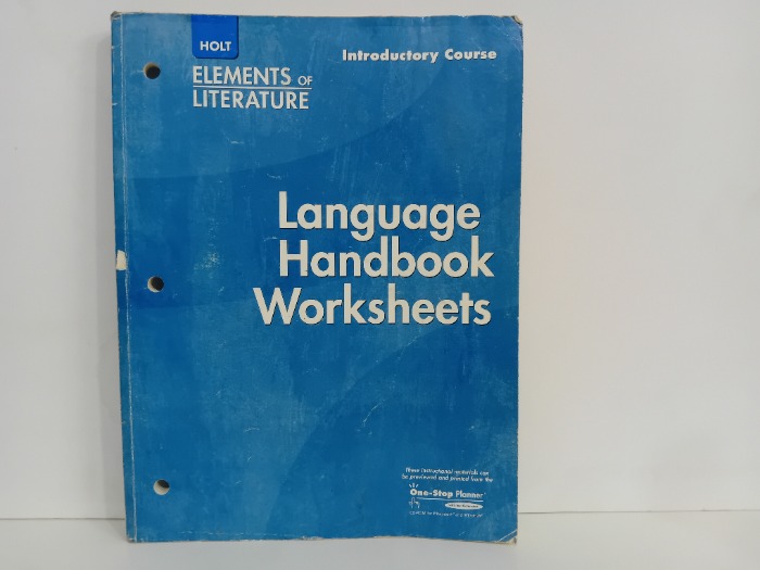 Language Handbook Worksheets