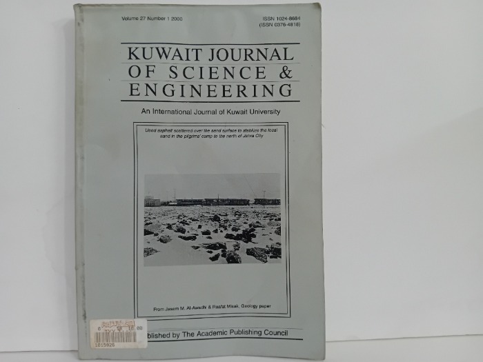 KUWAIT JOURNAL OF SCIENCE AND ENGINEERING 1