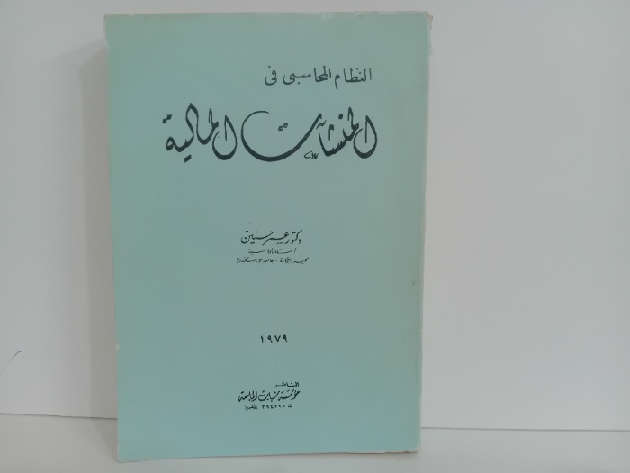 النظام المحاسبي في المنشات المالية